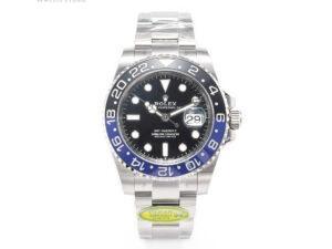GMT-Master II 126710 BLNR Clean Black/Blue Ceramic 904L Steel Best Edition on Oyster Bracelet DD3285 CHS